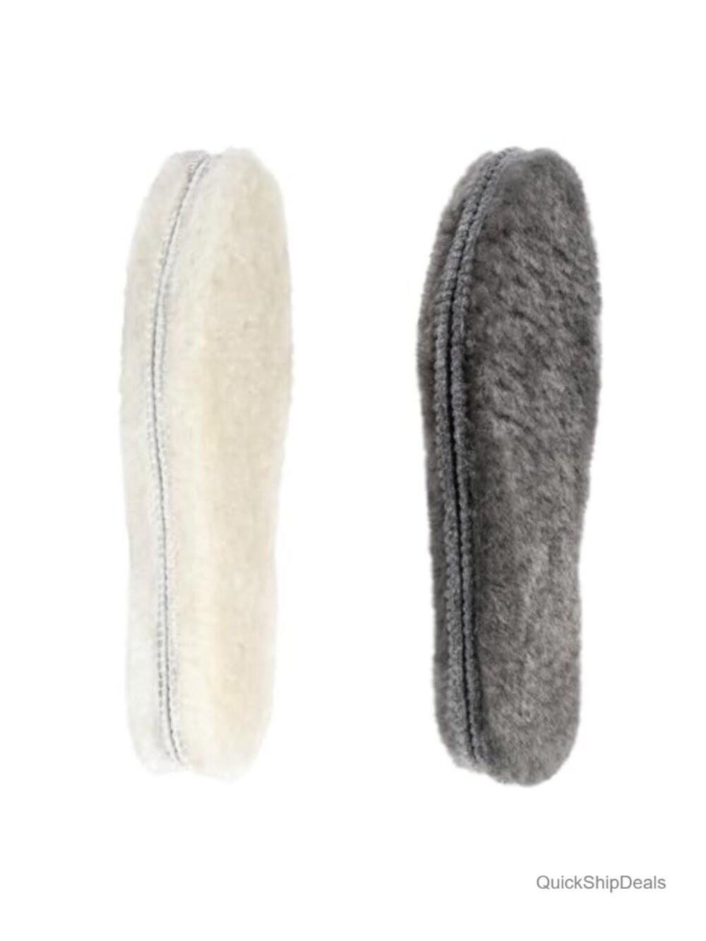 Women's Sheepskin Wool Insoles 2 Pairs 15mm Warm Winter Boot Inserts